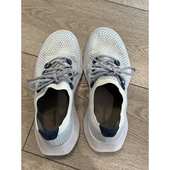 Allbirds Men's Tree Dasher TD Lace Up Running Shoes Size 8 Blue/White Casual - Picture 6 of 8